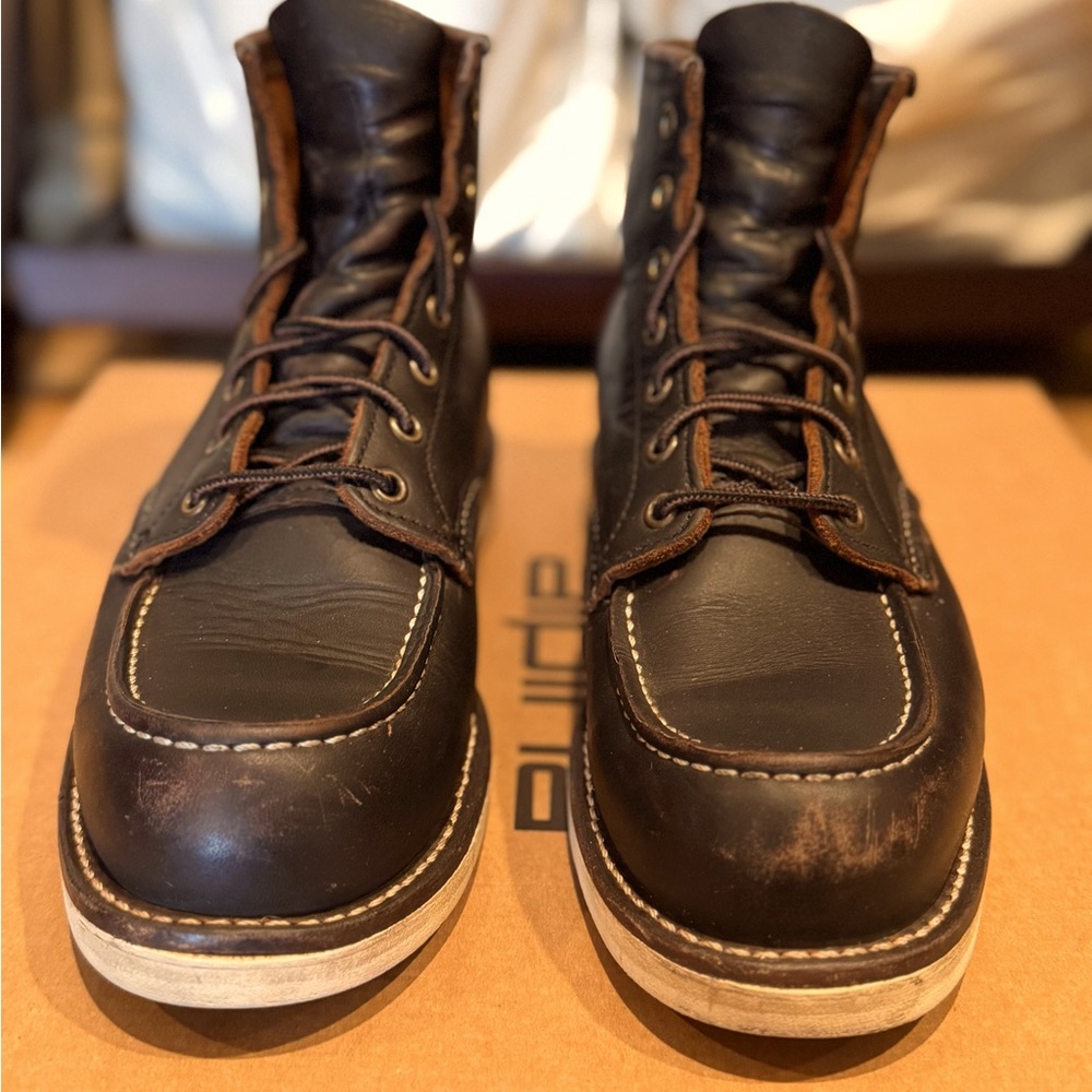 Redwing Heritage Black Prairie Moc Toe Boots. Men’s 8.5D.